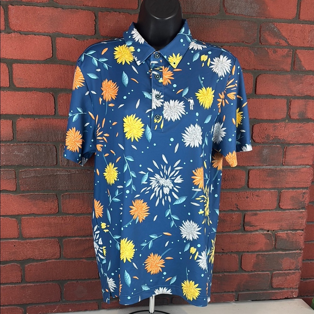 William Murray Shirt Womens Small Floral Polo‎